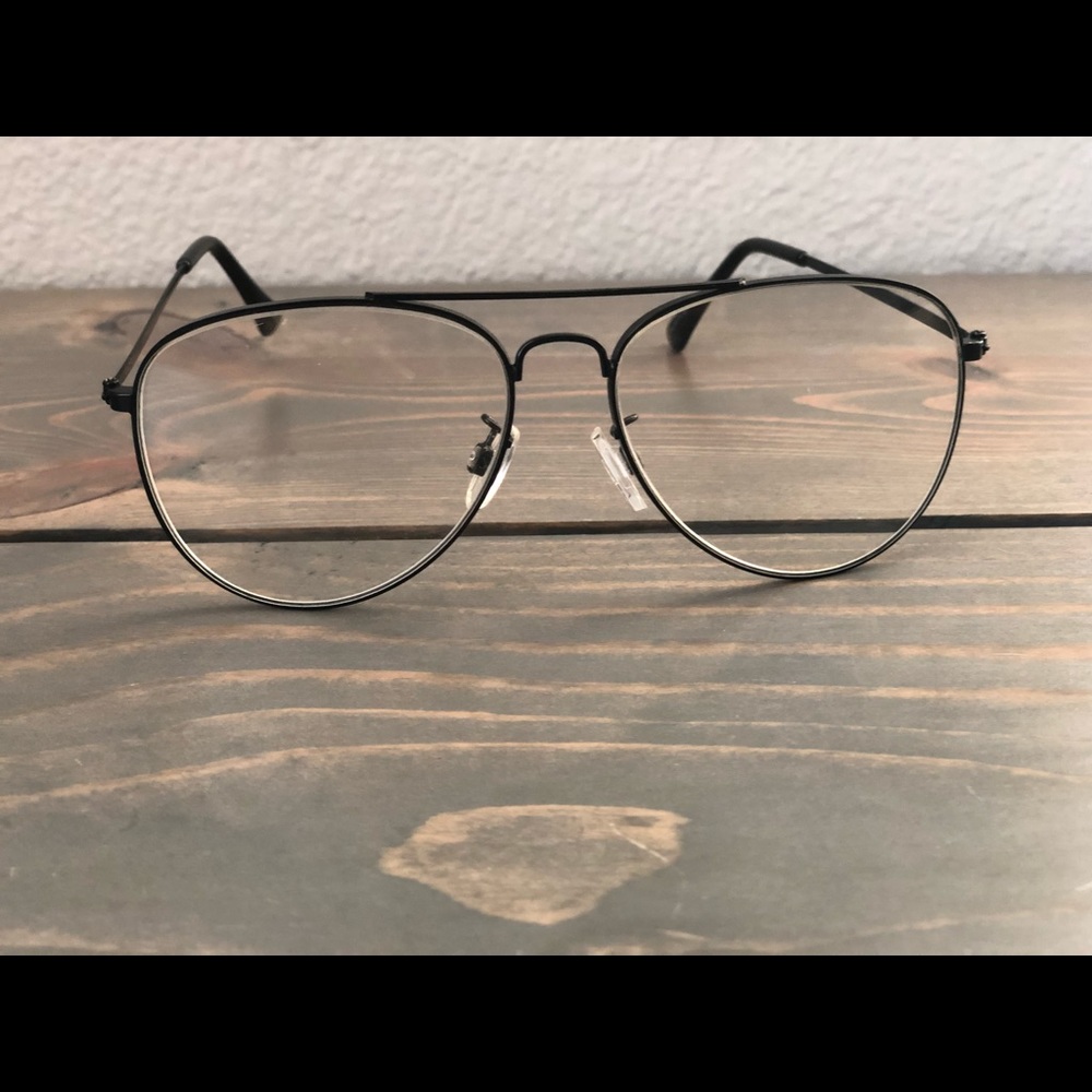 ALDO aviator clear glasses